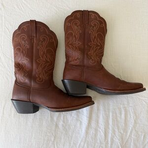 Ariat Brown Leather Heeled Boots